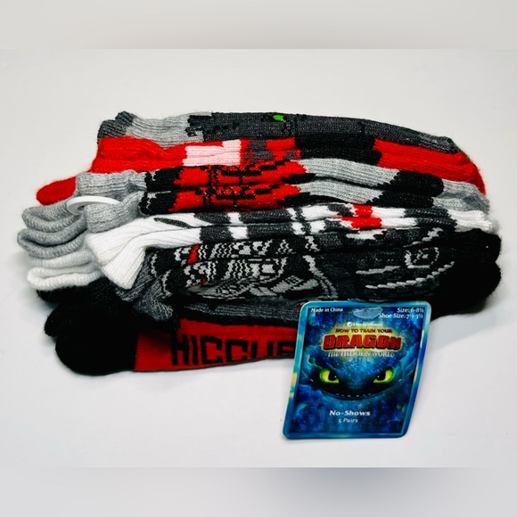HOW TO TRAIN YOUR DRAGON Socks 5 Pairs - Picture 2 of 4